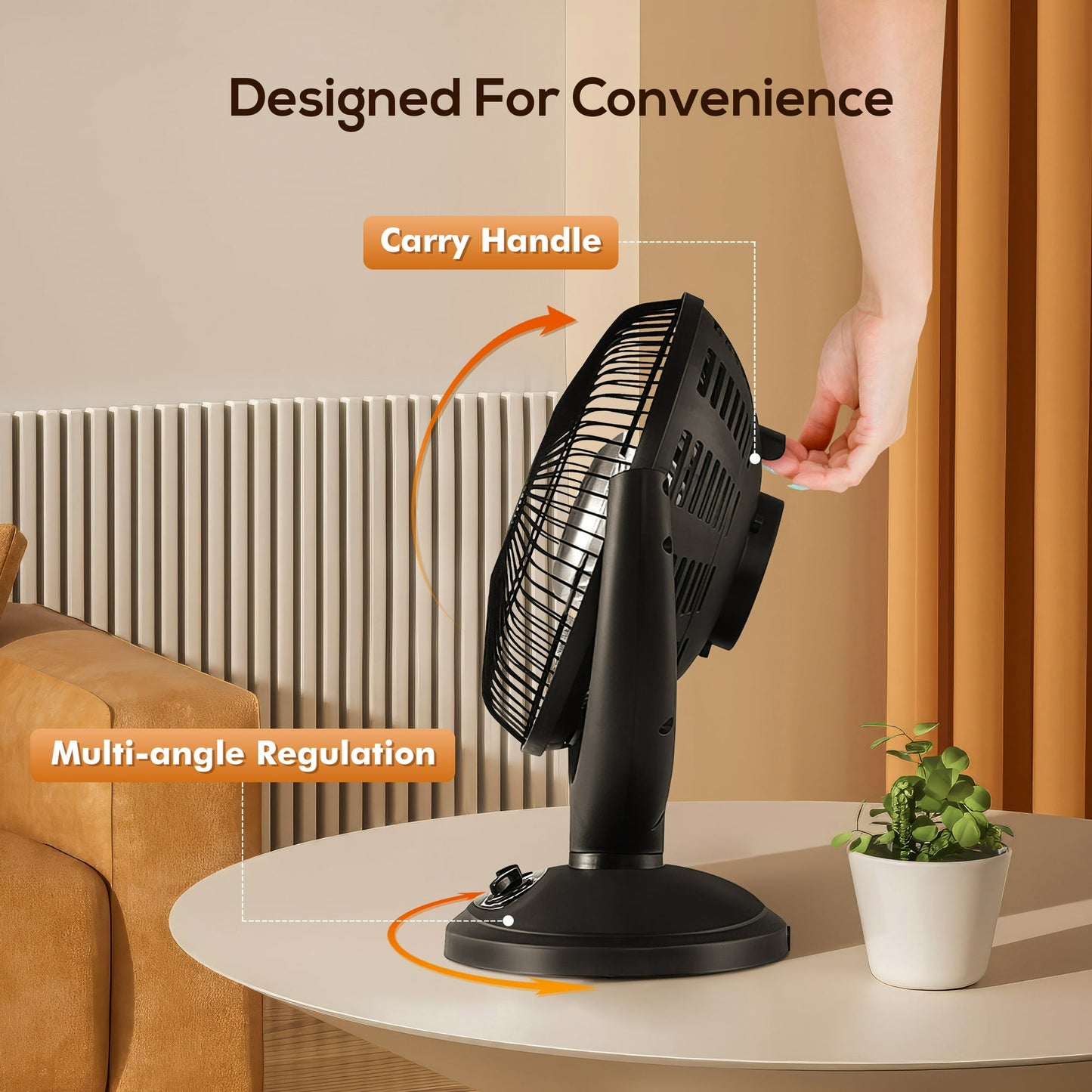 Auseo Radiant Dish Heater, 400W/800W, Oscillating Space Heater with Timer, Overheat and Tip-over protection