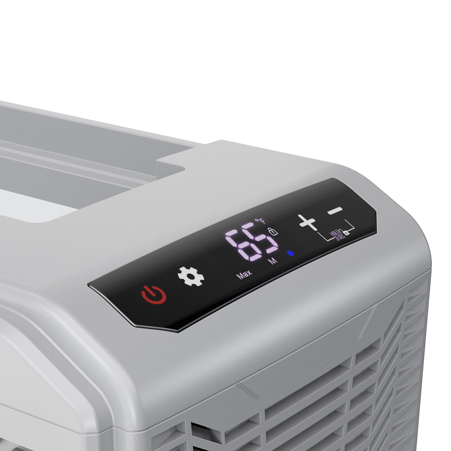 LHRIVER 16QT(15L) Portable Car Refrigerator -68°F~68°F, 12V/24V DC + 100-240V AC Smart Freezer/Cooler Car Fridge w/LCD Panel & Battery Protect for RV/Camping/Travel