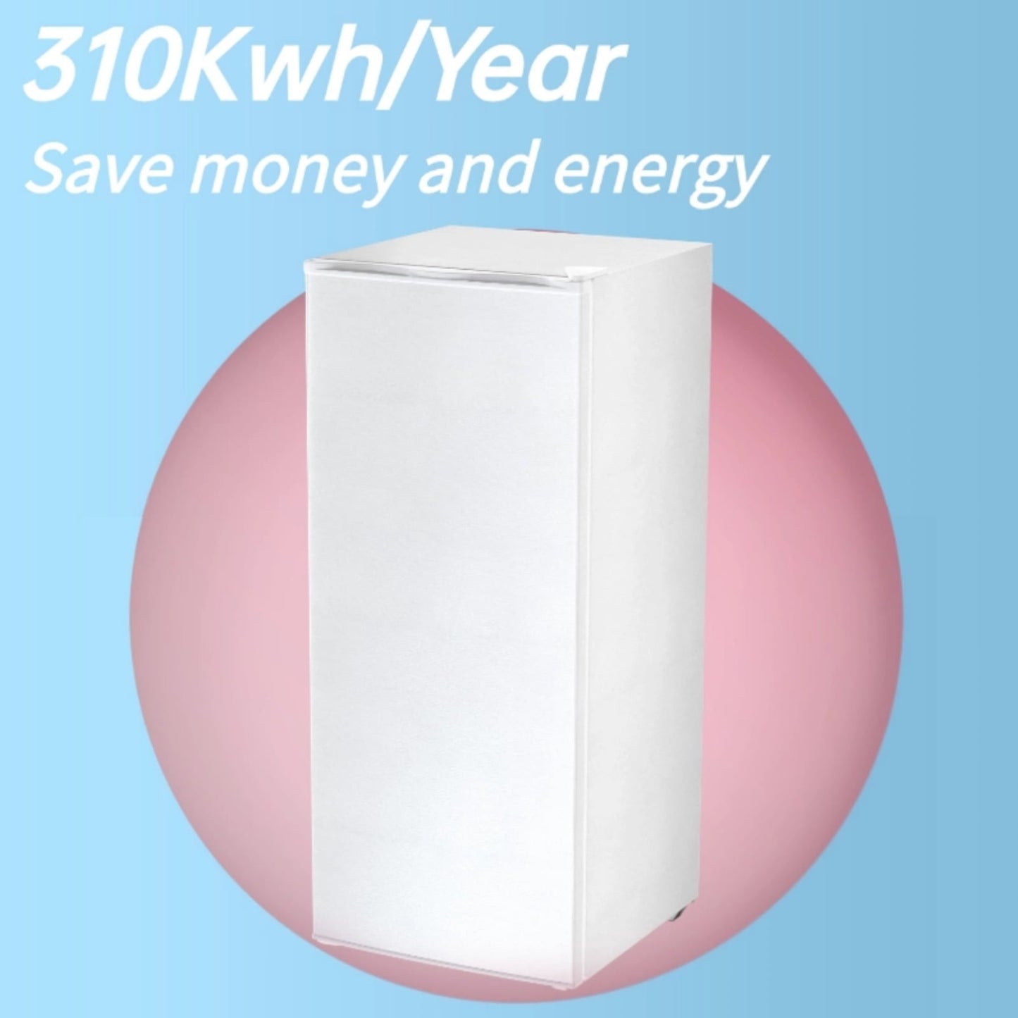 Auseo 5.9 Cu. ft. Upright Freezer with 4 fixed grid shelves, Space Saving, Adjustable Temperature Controls, Garage Ready deep Freezer, Manual Defrost, White