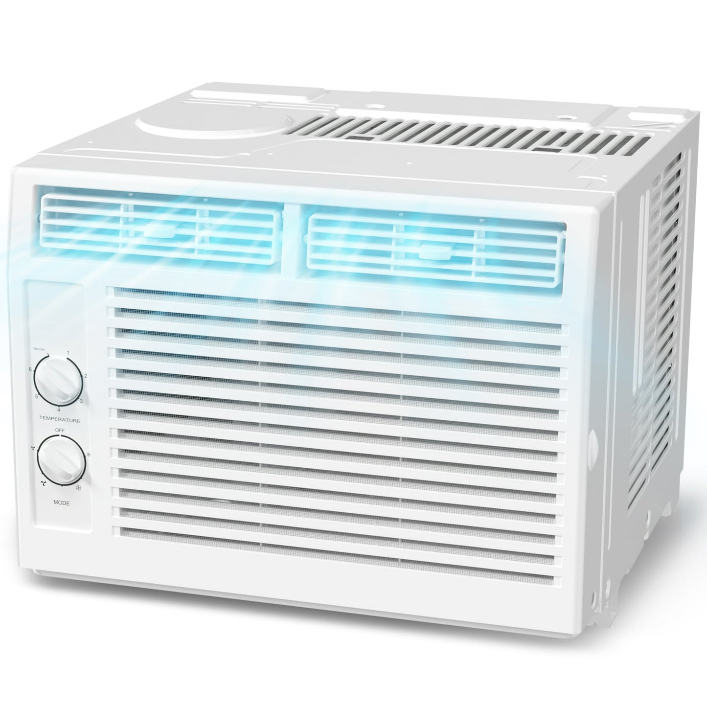Auseo Window Air Conditioners 5000BTU, 150 Sq. Ft, 2 in 1, White
