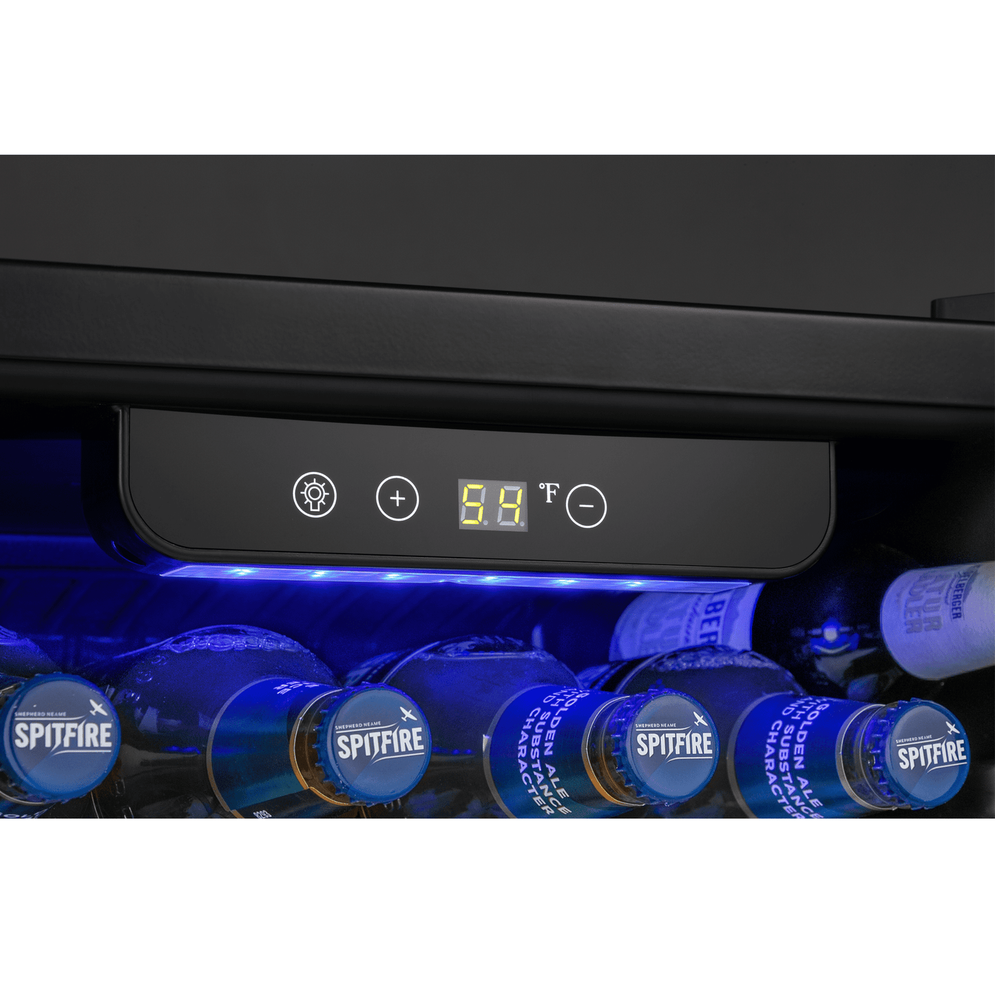 100-Can Beverage Refrigerator with Double Glass Door, Energy Efficient Wine Cooler Mini Fridge, Air Cooled Frost Free for Home/Office/Bar