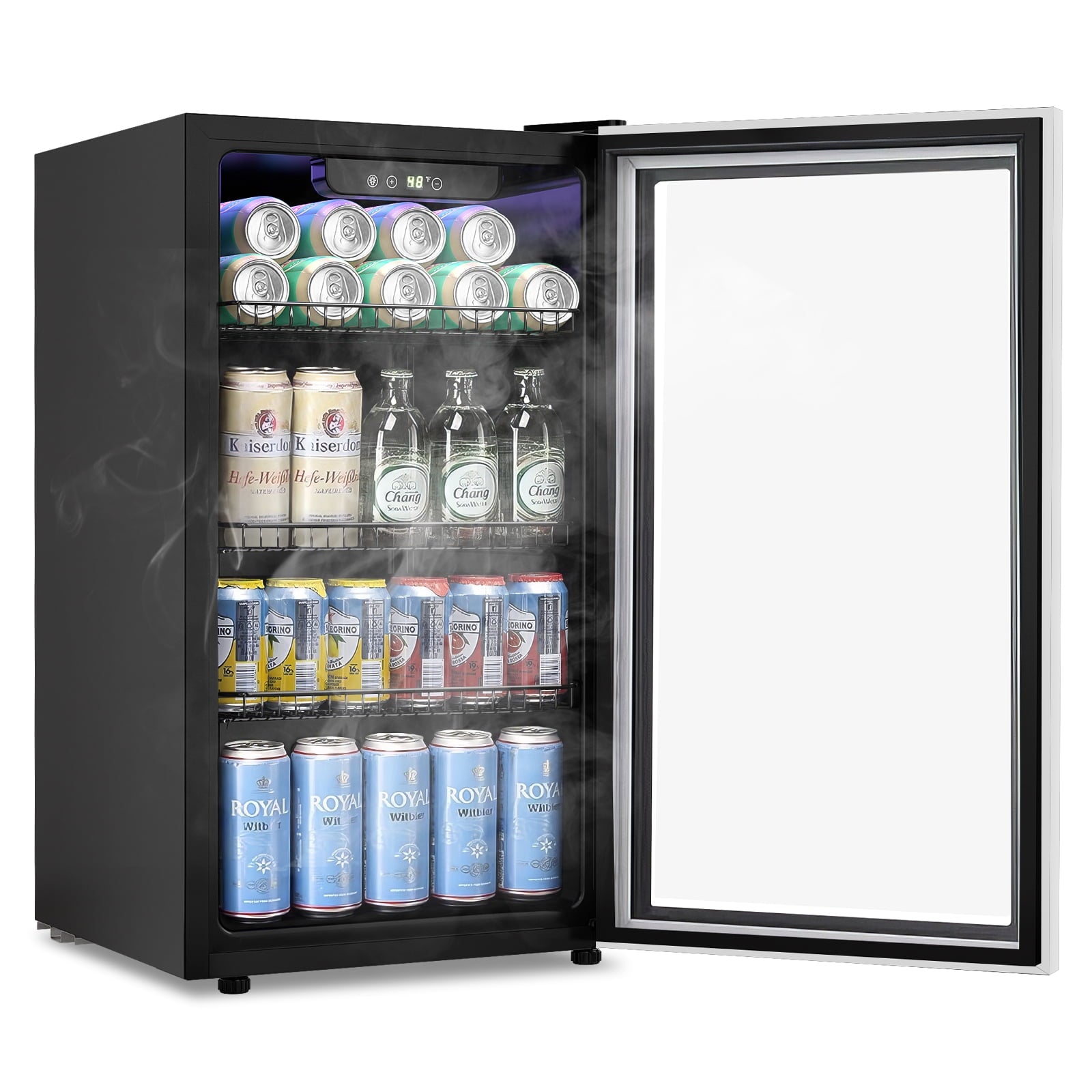 120 can mini fridge deals with glass door home fridge