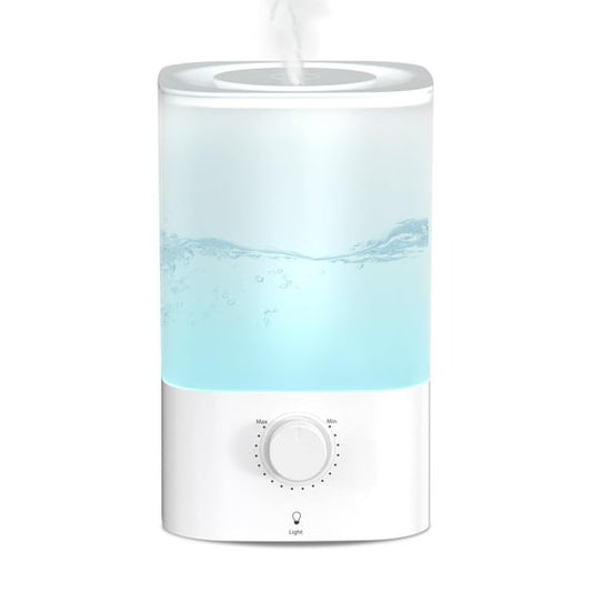 Auseo 3.2L Cool Mist Humidifier, Top Fill Humidifier for Bedroom & Baby Nursery, 360° Adjustable Nozzle & 7 Color LED Night Light, Quite & Multiple Mist Levels Humidifier, 40H Runtime, BPA Free