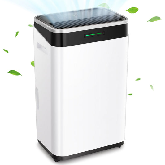 Auseo 50 Pint Dehumidifier with Drain Hose, 3 Operation Modes, 24H Timer, Basement/Bathroom/Laundry Room