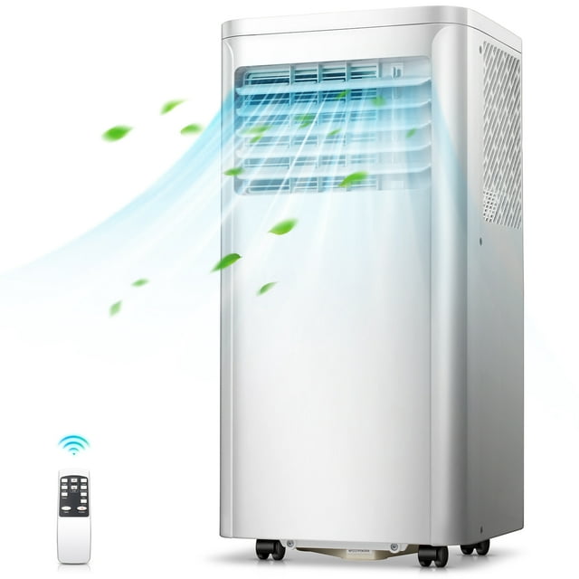 Auseo 5000 BTU (8000 BTU ASHRAE) Portable Air Conditioner, AC, Cools 250sq. ft, 24H Timer, Quiet Operation, Window Fan, 2 Fan Speed for Bedroom Office Home