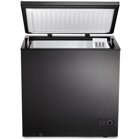 Auseo 8.7 cu. ft. Chest Deep Freezer with Adjustable Temperature, Free Standing Top Open Door Compact Freezer with 3 Removable Basket for Kitchen, Home, Bar, Garage, Office
