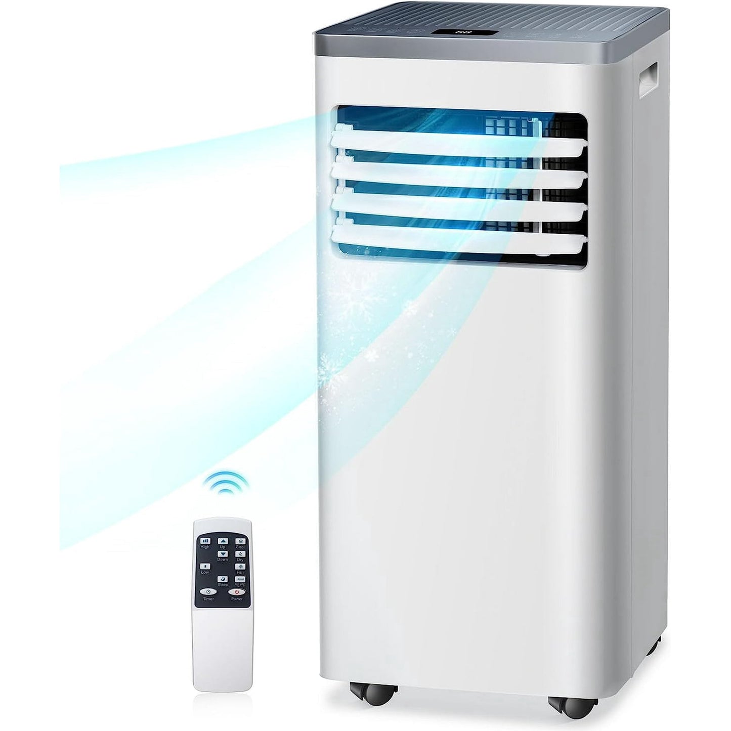 Auseo Portable Air Conditioner 5000BTU (8000 BTU ASHARE), Cool to 200 Sq.ft, 3 in 1 Portable AC unit with Dehumidifier & Fan, For Home/Office